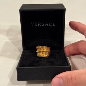 Versace gold ring